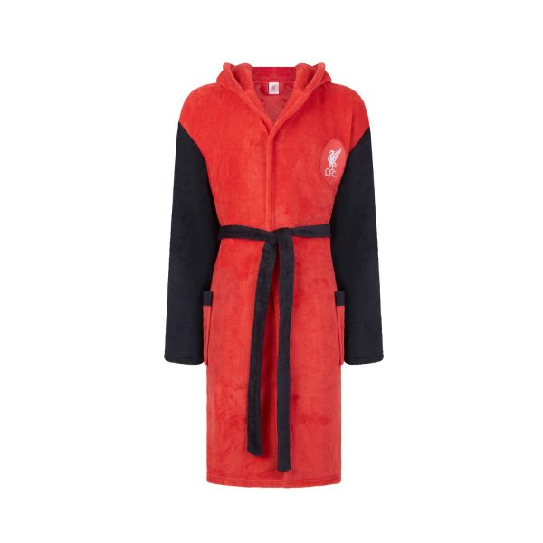 Liverpool F.C Mens Hooded Dressing Gown Night Robe Characterville