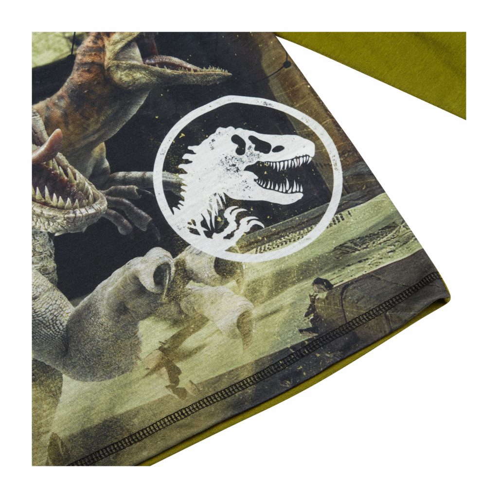 Felpa Jurassic World Name IT - Maglietta Manica Corta Per Ragazzi Con Stampa Dinosauri