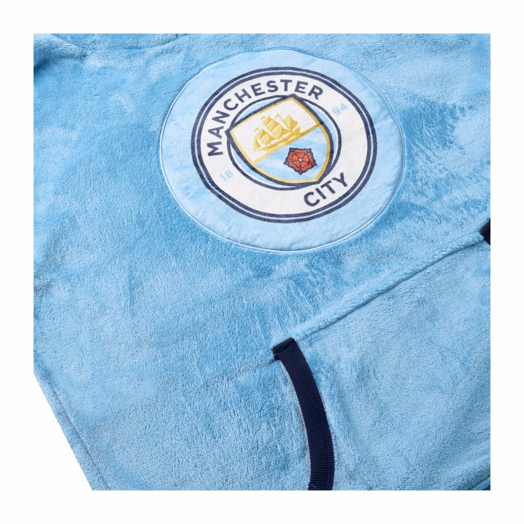 Navy Blue, 6-10 Years  Manchester City Kids Oversized Hoodie Blanket Sherpa Fleece Lined Official Football Gift~p155824010 - View #10