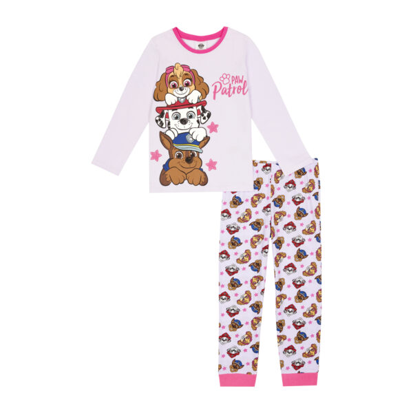 Popgear Paw Patrol Skye Pup Power Girls Long Pjs Set Pajama
