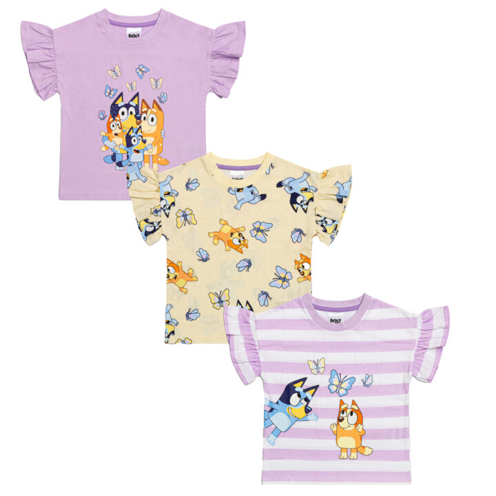 Bluey Girls T-Shirts Pack of 3