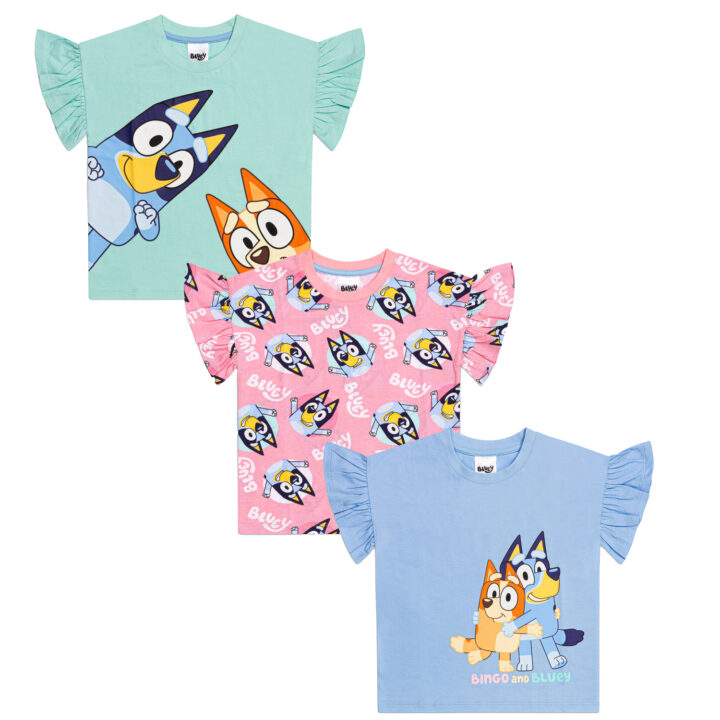 Bluey Girls 3-Pack T-Shirts