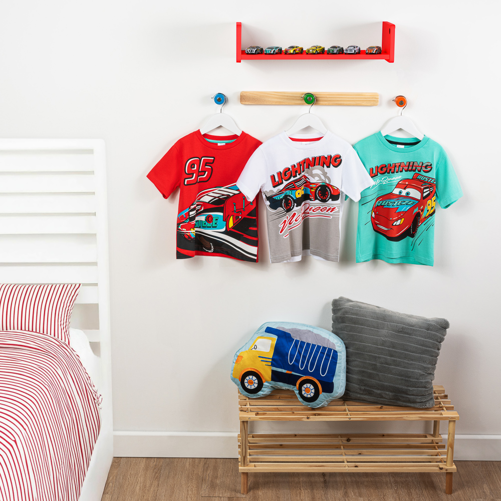Boys Cars 3 Pack T-Shirts 4-5 Years DES39320-9