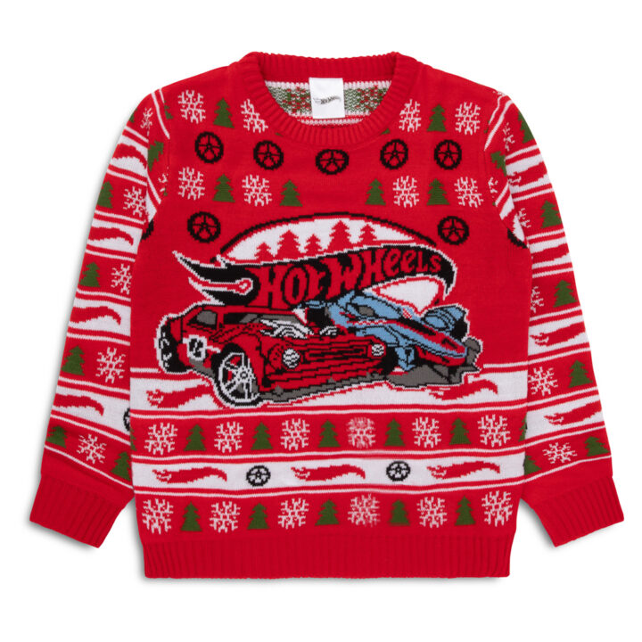Hot Wheels Boys Christmas Jumper
