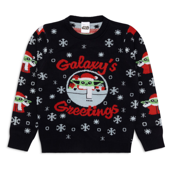 Star Wars Mandalorian Boys Christmas Jumper